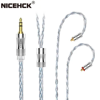 NICEHCK C8s-3 8 Core forsølvet Kobber AudioReplace Kabel Ledning 3,5 mm/2,5 mm/4.4 mm MMCX/NX7/QDC/0.78 2Pin for C16 LZ A6 Mini