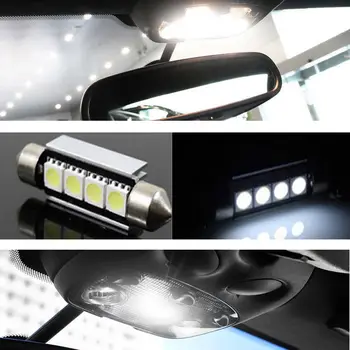 JX-LCLYL 13pcs Hvid Bil Interiør LED Pære Kit For VW Golf 6 MK6 GTI 2010-