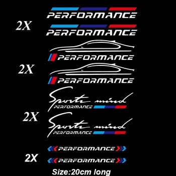 2stk M Power Performance Car Windows Klistermærke Til BMW E36 E46 E39 E60 E61 E64 E70 E71 E85 E87 E90 E83 F10 F20 F21 F30 E80 M3-M5