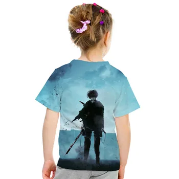 2020 Sommer Drenge Piger Japansk Anime 3D-T-shirt, Børn Mode Angreb På Titan Shingeki Ingen Kyojin Print T-shirt Kids t-shirts