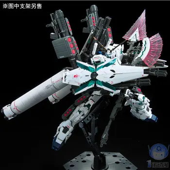Original RG 1/144 Gundam Model RX-0 FULDE RUSTNING, UNICORN GUNDAM Japansk Model Bandai Mobile Suit Kids Legetøj