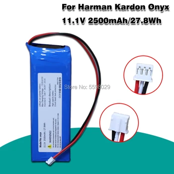 Højttaler Højttaler Batteri Til Harman Kardon Onyx PR-633496 11.1 V 2500mah Li-Polymer Acumulator 3-wire Stik