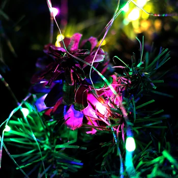 10M LED String lys USB-kobbertråd kulørte Lamper Jul Krans Indendørs Soveværelser Hjem Bryllup nytår Christmas Tree Decor
