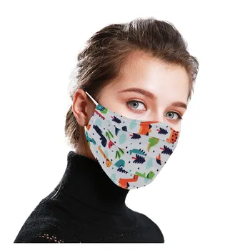 Mode Smarte Blomstrede Vaskbar Genanvendelige Ansigtsmaske Støvtæt Åndbar Munden Maske Ørekrog Bomuld Maske Voksen Masque Lavable