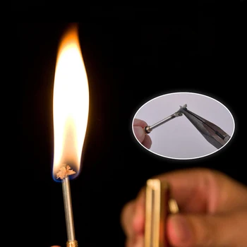 Gratis Brand Metal Retro Match Lighter Flint Fire Starter Fakkel Petroleum Olie Flamme Lettere Kreative