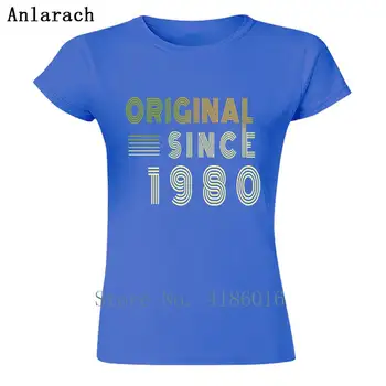 40 Års Fødselsdag 40 År 1980 Gave Idé Legende Kvinder T-Shirt I Bomuld, Passer Brev Grundlæggende Sommer O-Hals Nyhed Strikket Trøje