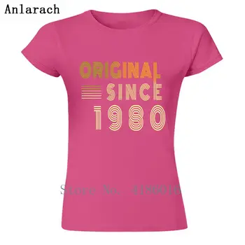 40 Års Fødselsdag 40 År 1980 Gave Idé Legende Kvinder T-Shirt I Bomuld, Passer Brev Grundlæggende Sommer O-Hals Nyhed Strikket Trøje
