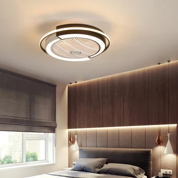 Smart fjernbetjening Loft Fans Med Lys Til stuen Moderne LED-Køling Ventilador Ventilador De Techo