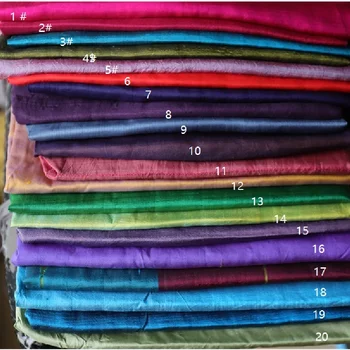 High-end Silke Shuanggong Slub Stof Farve-skiftende Følsomme Silke Stof Shuanggong Silke Silke Materiale Rengøring Lager