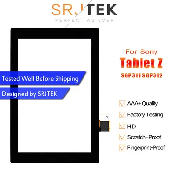 Til 10,1 tommer Sony Xperia Tablet Z SGP311 SGP312 Nye Sort Touch Screen Panel Digitizer Sensor Linse Glas Udskiftning