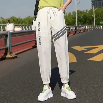 Baggy Sweatpants Kvinder Hurtig Tør Åndbar Hvid Sort Harem Bukser Kvinder Sommer Plus Size Bukser Lange Harajuku Koreanske Bukser