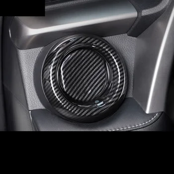 Lsrtw2017 carbon fiber abs bilens instrumentbræt side luftskrue outlet trimmer til toyota rav4 2013 2016 2017 2018 xa40 styling