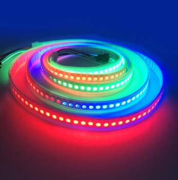WS2815 LED lysbånd 5M 5050 Lampe DC12V 30 60 144 Perler Neon Tegn Smart Pixels Adresserbare Dobbelt Signal RGB full color LED stri