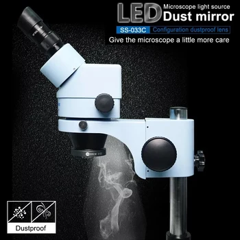 SS-033C Mikroskop lys kilde Ring lyskilde Justerbar beskyttelse af Øjne / hvid lampe til Mikroskop Støvtæt