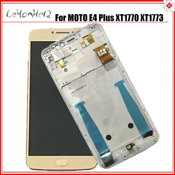 For Motorola MOTO E4 Plus XT1770 XT1773 LCD-skærm Touch screen Digitizer sensor Glas med Stellet