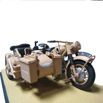 1/24 Verdenskrig tyske Hær BMM R75 Tre-hjulet Motorcykel, 750 Prototype Simulering Bilen Model Samling viser Gave