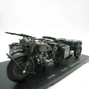 1/24 Verdenskrig tyske Hær BMM R75 Tre-hjulet Motorcykel, 750 Prototype Simulering Bilen Model Samling viser Gave