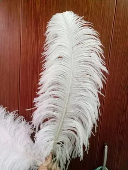 10 pc ' er af høj kvalitet hvid struds feather22-24inches / 55-60cm diy dekorative vaser / Tilbehør / Beklædning