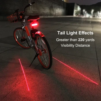 Cykel Lys Cykel Lys Bageste LED baglygte Wireless USB-Fjernbetjening blinklys Laser Cykel Lys Cykel Tilbehør