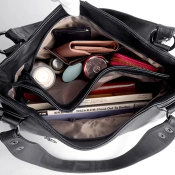Kvinders taske 2020 tendens kvinders tasker stor sort skulder taske