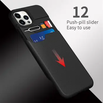 WOWCASE Wallet For iPhone 12 Pro Max antal Tilfælde Business Hybrid Slide Rustning Telefonens Cover til iPhone 11 X Xs-Xr-Kortholderen Coque Funda