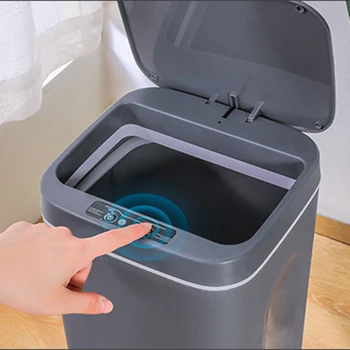 Intelligente Skraldespand Automatisk Sensor Skraldespand Smart Sensor Elektrisk Affald Bin Hjem Skrald Kan Til Køkken Badeværelse Skrald