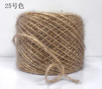 50g/Masse Uld Metallisk garn til håndstrik Mohair hæklet af garn til mode garn, strik sweater laine en tricoter