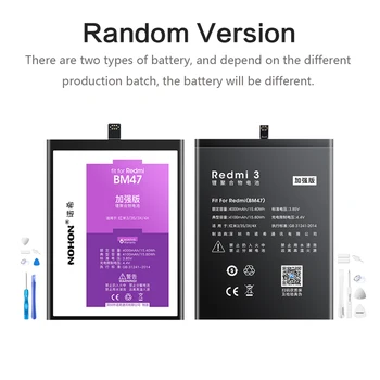NOHON BM47 BM46 BM45 BN43 BN41 BN30 BN40 BN44 BN34 BM41 Batteri Til Xiaomi Redmi Redmi 4X 4 Pro 5 Plus 3 3S 3X 4A 5A Note 2 3 4