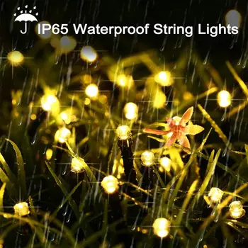 IP65 Vandtæt Solar LED String Fe Lys Energi, Lys Christmas Holiday Garden Belysning indre Gårdhave Landskab Dekorative