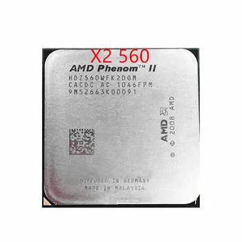 Forsendelse gratis AMD Phenom II X2 560 CPU 3.3 GHz, 6 MB L3 Cache, Socket AM3 PGA938