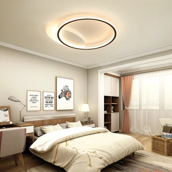 Moderne Runde/Firkantede Led loftlamper Til Stue, Soveværelse, Spisestue lamper Glansmetalpræparater Lampadari dero