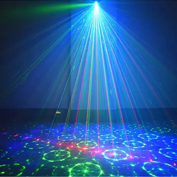 60 Mønstre Disco RGB LED Disco Lys Strobe Laser Projektion Lampe scenebelysning Vis For Home Party KTV DJ Dance Nye År