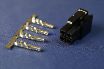50 Sæt 4.2 mm, 4-PIN Beholder Bolig-PC EPS CPU-ATX 4Pin 2x2 S Power Stik Shell Crimp Terminal Kontakt Pin