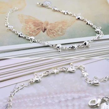 925 sterling sølv armbånd til kvinder, fine fine armbånd sølv smykker, søde romantiske smykker
