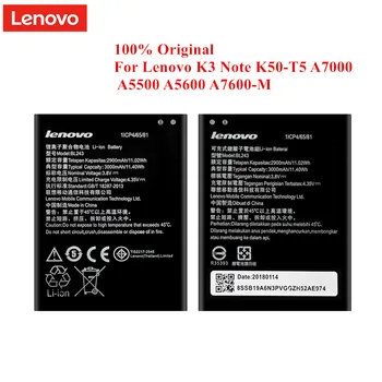 Originale Batteri BL243 for Lenovo K3 Bemærk K50-T5 A7000 A5500 A5600 A7600 2900/3000mAh Top Kvalitet Li-Polymer-Akku