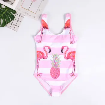 Badetøj Til Kvinder Bodysuit Ét Stykke Badedragt Flamingo Udskrivning Monokini Push Up Sexet Badedragt Plus Size Badetøj Til Kvinder
