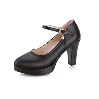Høje hæle kvinder Sandaler sko Sommeren Kvinder Platform Afslappet Rund Tå og ankelrem høje hæle pumper Party kjole sko mujer #222