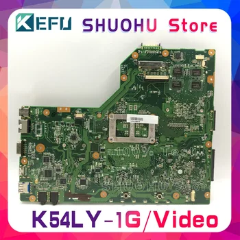 KEFU K54LY passer Til ASUS K54LY K54HR X54H X54HR Laptop Bundkort 1GB HM65 HD6470M Testet arbejde oprindelige Bundkort