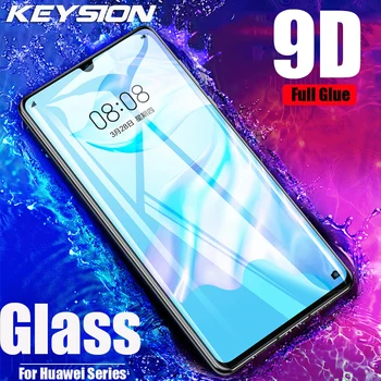 KEYSION Fuld Lim Dække Hærdet Glas Til Huawei P30 Pro Lite S Smart 2019 Skærm Protektor til P20Pro Mate20 Beskyttende Film