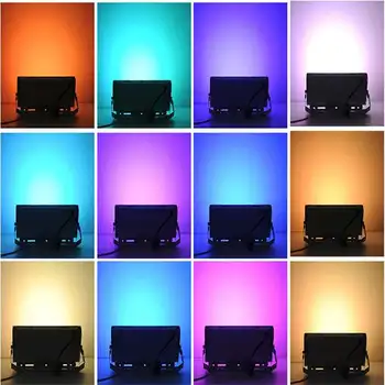 50W RGB LED Flood Light Remote Control Gade Lampe Vandtæt Udendørs Have Spotlight AC220V Belysning, Spotlight Lygten