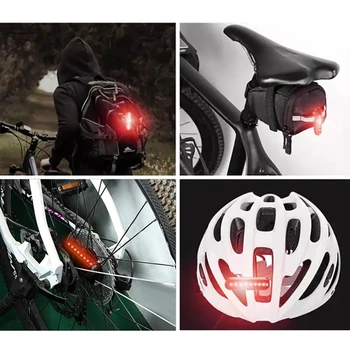 USB-Bike Light, Bageste LED Cykel Baglygte Nat Riding Sikkerhed Advarsel Flash Lys Cykling Tilbehør Super Lyse Vandtæt