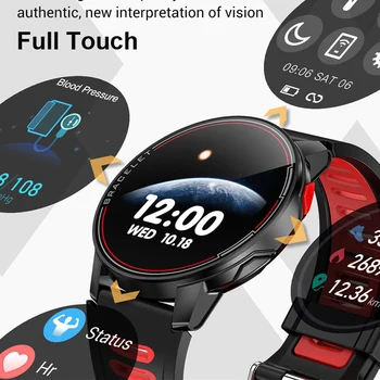 2020 Fuld Touch Runde Smart Ur Mænd IP68 Vandtæt Blodtryk Smartwatch Kvinder puls Sport Ur Til Android, IOS
