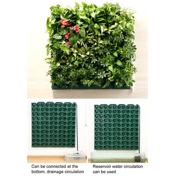 Tre-dimensionelle Lodret Grøn urtepotteskjuler Væggen Hænger Flower Pot Multi-layer-Kombination Plante Vokser Planter Grønne Blomster