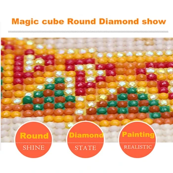 DPF DIY Gave Diamant Broderi håndværk kvinde hest maling 5D fuld Runde Diamant Maleri Magic Cube Cross Stitch Mosaik Indretning