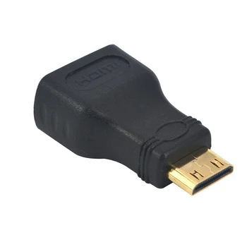 5Pcs Mini HDMI Adapter, Guld-Belagte 1080P hd m Mini Mandlige HDMI til HDMI hun Udvidelse Adapter Konverter Støtte Projektor