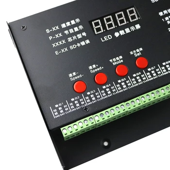 8192 Pixels T8000 T-8000A AC 220V / 110VSD Kort Pixel Controller til WS2801 WS2812B WS2811 LPD8806 RGB LED Strip Controller dc 5 v