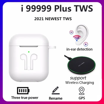 Original i99999 Plus Air2 TWS Trådløse Bluetooth-Hovedsæt Bluetooth-5.0 Hi-Fi Stereo Øretelefoner PK i9000 i90000Max i90000 Pro
