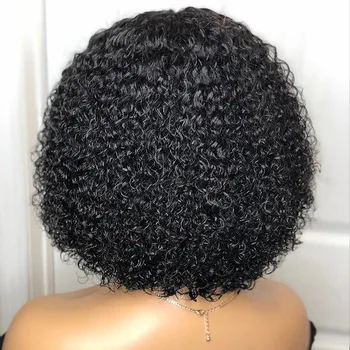 DANBO Afrikanske krøllet hår damer mørk brun vinrød guld skulder-længde naturlige paryk høj temperatur resistent damer daglige paryk