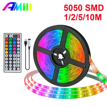 AMill LED Strip Light USB-5050 SMD DC 5V Fleksibel LED-Lampe Bånd Bånd RGB-0,5 M 1M 2M-5M-10M-Skrivebordet TV-Baggrundsbelysning, med Fjernbetjening
