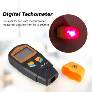 Gratis Forsendelse DT2234C+ LCD Digitale Mini-Ikke-Kontakt Laser Foto Omdrejningstæller OMDREJNINGSTAL Måling Meter Speedometer 2.5~99999 RPM